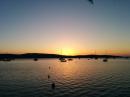 Sunset in Vatoudi Bay.